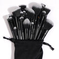 Conjunto de 30 pincéis de maquiagem profissional Fundação Corretivos Sombras em pó Blush Misturando